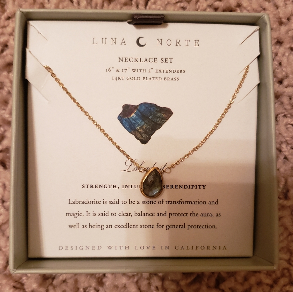 Luna Norte Necklace Set (Labradorite)